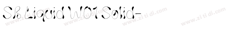 SB Liquid W01 Solid字体转换